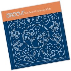Clarity Stamp Ltd Tina's Floral Window A6 Square Groovi Baby Plate