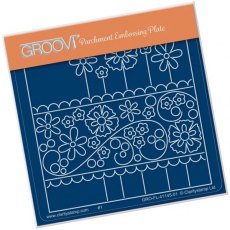 Clarity Stamp Ltd Floral Panel A6 Square Groovi Baby Plate