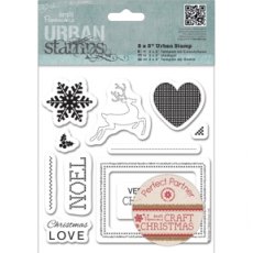 Papermania 5x5 Inch Urban Stamp Set Craft Christmas