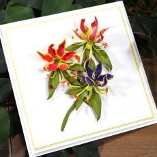 Elizabeth Craft Designs - Garden Notes - Flame Lily (Gloriosa Superba) 1640