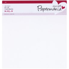 Papermania 8x8 300gsm Card Blanks and Envelopes 6 Pack