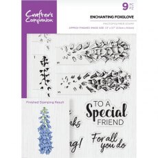 Crafters Companion - A5 Photopolymer Stamp - Enchanting Foxglove