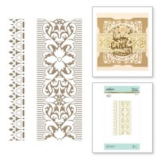 Spellbinders Gilded Trimmings Glimmer Hot Foil Plate The Gilded Age by Becca Feeken GLP-121