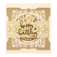 Spellbinders Gilded Trimmings Glimmer Hot Foil Plate The Gilded Age by Becca Feeken GLP-121