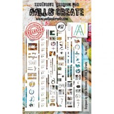 Aall & Create A6 Stencil #57 - The Flicks