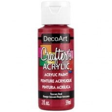 DecoArt Crafter's Acrylic - Tuscan Red 4 For £8.99