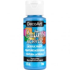 DecoArt Crafter's Acrylic - Tropical Blue 4 For £8.99
