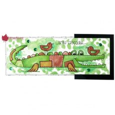 Woodware Clear Singles Stamps Smile Crocodile