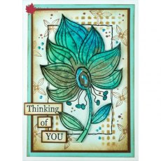 Woodware Clear Singles Stamps Bold Blooms - Tanya