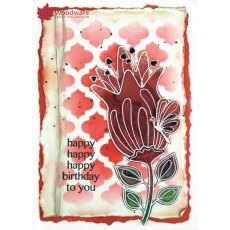Woodware Clear Singles Stamps Bold Blooms - Quincy