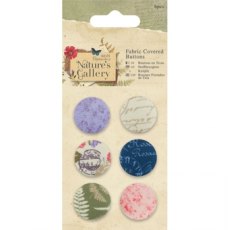 Papermania Nature&#039;s Gallery Fabric Covered Buttons