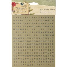 Papermania Nature&#039;s Gallery Mini Alphabet Stickers (306)