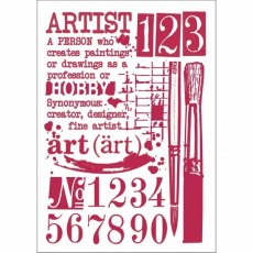 Stamperia Stencil A4 Artist (KSG423)