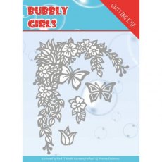 Yvonne Creations - Bubbly girls- Flower Corner Dies
