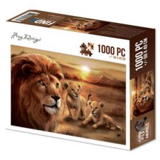 Amy Design - Wild Animals - Lion With Cubs Jigsaw Puzzle 1000 pc