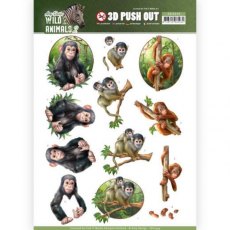 3D Pushout - Amy Design - Wild Animals 2 Set Of 4