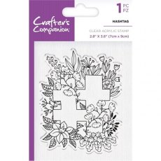 Crafters Companion Clear Acrylic Stamps - Hashtag - 4 for £9.79