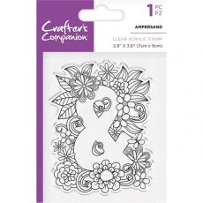 Crafters Companion Clear Acrylic Stamps - Ampersand - 4 for £9.79