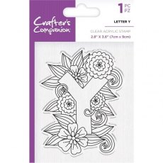 Crafters Companion Clear Acrylic Stamps - Letter Y - 4 for £9.79
