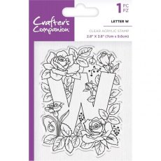 Crafters Companion Clear Acrylic Stamps - Letter W - 4 for £9.79