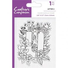 Crafters Companion Clear Acrylic Stamps - Letter U - 4 for £9.79