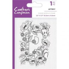 Crafters Companion Clear Acrylic Stamps - Letter P - 4 for £9.79