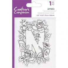 Crafters Companion Clear Acrylic Stamps - Letter N - 4 for £9.79