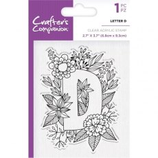 Crafters Companion Clear Acrylic Stamps - Letter D - 4 for £9.79