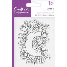 Crafters Companion Clear Acrylic Stamps - Letter C - 4 for £9.79