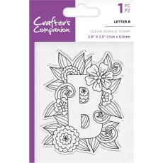 Crafters Companion Clear Acrylic Stamps - Letter B - 4 for £9.79