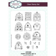 Willowby Woods Fairy Doors set A A5 Clear Stamp Set
