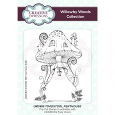 Willowby Woods Toadstool Penthouse A6 Pre Cut Rubber Stamp