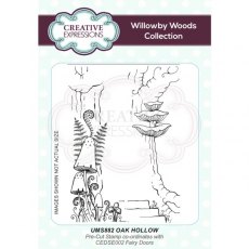 Willowby Woods Oak Hollow A6 Pre Cut Rubber Stamp
