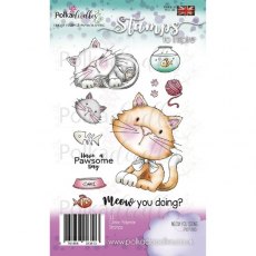 Polkadoodles Clear Stamp - Meow You Doing