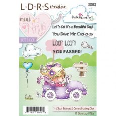 Polkadoodles Mini Winnie Lets Go Clear Stamps & Co-Ordinating Dies