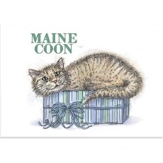 Hunkydory It's A Cat's Life Clear Stamp - Maine Coon