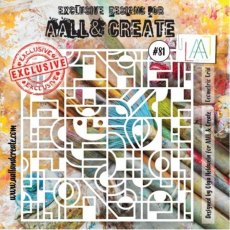 Aall & Create 6x6 Stencil #81 - Geometric Grid