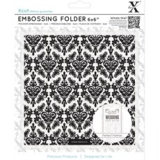 Xcut 6 x 6 inch Damask Background Embossing Folder by DoCrafts