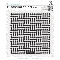 Xcut 6 x 6 inch Dogtooth Pattern Embossing Folder by DoCrafts