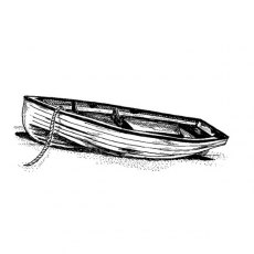 Peddlers Den Stamp â€“ Boat with Rope M10-241C