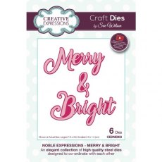 Sue Wilson Noble Expressions Merry & Bright Craft Die CEDNE003