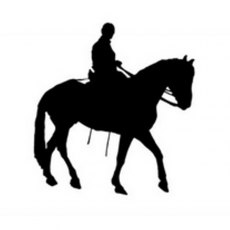 Peddlers Den Stamp â€“ Horseback Rider T1-13A