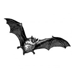Peddlers Den Stamp â€“ Bat in Flight T4-106A