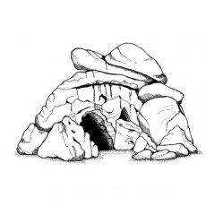 Peddlers Den Stamp â€“ Weathered Cave M11-247F