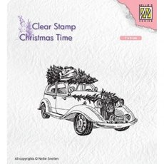 Nellie Snellen Clear Stamp Christmas Time 'Christmas Tree Transport' CT031