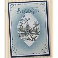 Nellie Snellen Clear Stamps Christmas Time 'Church and Deer' CT027