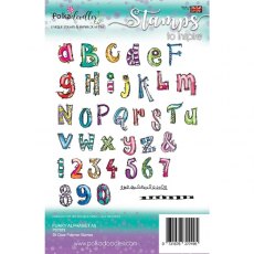 Polkadoodles - Clear Stamp A5 Funky Alphabet PD7879
