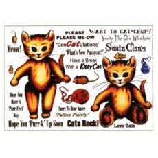 Creative Expressions A5 Rubber Stamp - Kit Cat