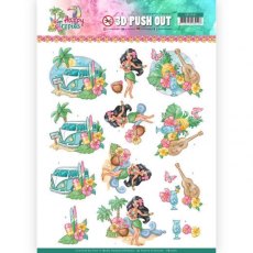 Yvonne Creations - Happy Tropics 3D Pushout Pack Of 4