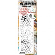 Aall & Create Border Stamp #205 - Postal Rose - CLEARANCE